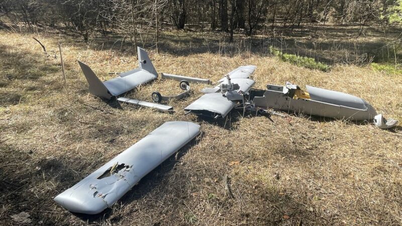 Chinese-made drone, retrofitted and weaponized, downed in eastern Ukraine