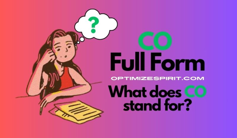 CO Full Form: What does CO stand for?