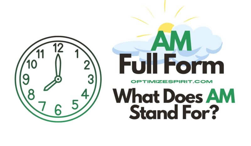 AM Full Form: What Does AM Stand For?