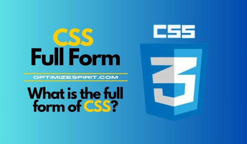 CSS Full Form: What is the full form of CSS?