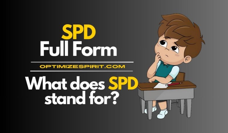 SPD Full Form: What does SPD stand for?